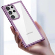 Case for Samsung Galaxy S23 Ultra, Fusion Hybrid, transparent / purple