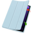 Case for Samsung Galaxy Tab S10 FE+ Plus, Smartcase with stylus space, blue
