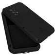 Love Mei Case for Samsung Galaxy A53 5G, armored with glass, black