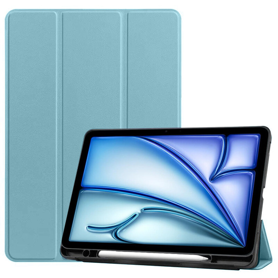 Case for Apple iPad Air 11" 6 gen. 2024 (A2902, Smartcase with stylus space, blue