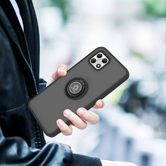 Case for T Phone 2 Pro 5G, Frosted Ring, black