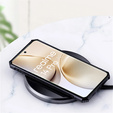 Case for Realme 14 Pro 5G, with magnetic sheet, transparent / black