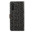 Flip case for Samsung Galaxy A35 5G, Wallet Pocket Zipper Lace, black