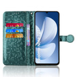 Flip case for Realme Note 70T 4G, Wallet Rhombus, green