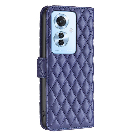 Flip case for Oppo Reno 11F 5G, Wallet, BINFEN COLOR, blue