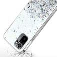 Case for Xiaomi Redmi Note 10/10S, Glittery, transparent