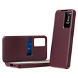 Flip case for Samsung Galaxy S25+ Plus, Smart View Wallet, maroon