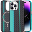 MagSafe's iPhone 14 Pro Max Case, Carbon Fiber, black / blue