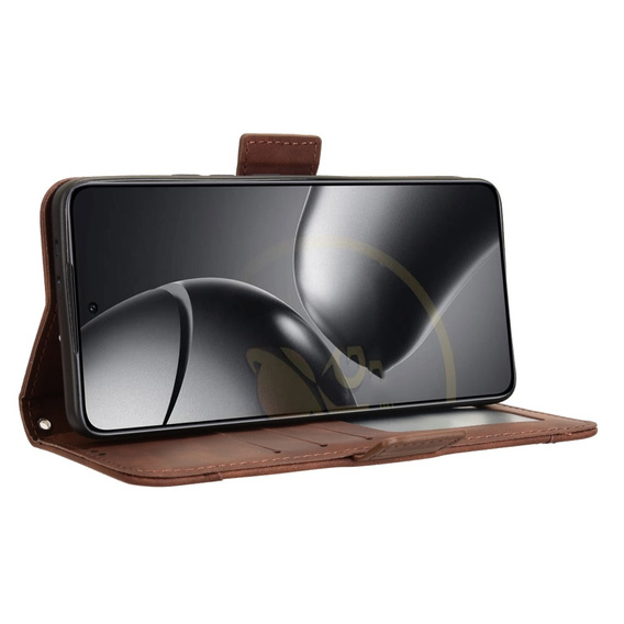 Flip case for Xiaomi 14T, Card Slot, brown