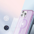 Case for iPhone 16 Pro, Shockproof Hybrid, with screen film, for MagSafe, purple