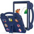 Children's case for iPad 9.7" 2018/2017 (6/5 gen.) / Pro 9.7" 2016, Cute Patterns, with stand, dark blue