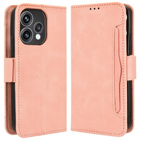 Card Slot flip case for Oppo Reno 15, pink