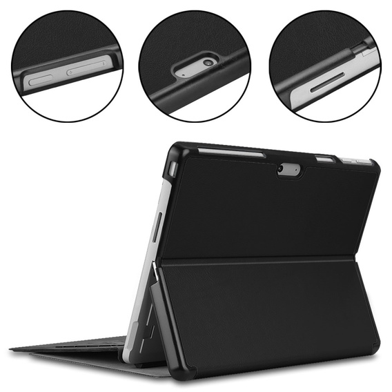 Case for Microsoft Surface Pro 9, Stand Case With stand, black