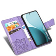 Flap case for Oppo Reno 14F, wallet, Butterfly, purple
