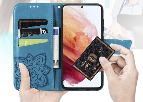 Flip case for Xiaomi Redmi A5, Butterfly, blue