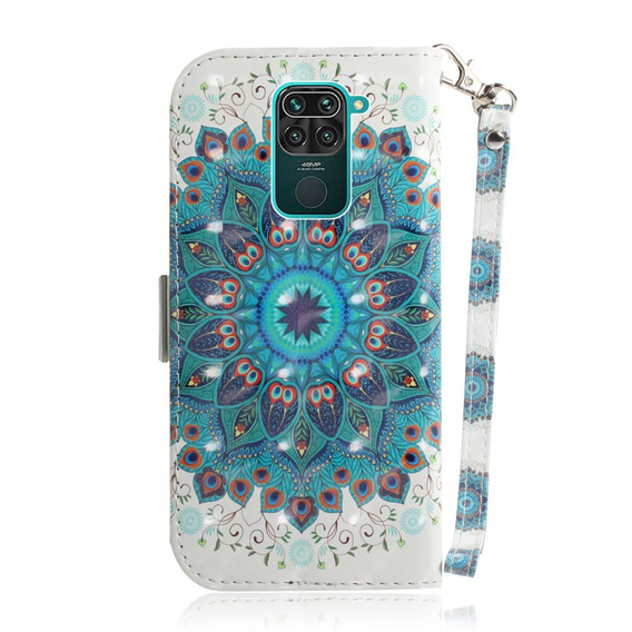 Flip case for Xiaomi Redmi Note 9, Wallet, Mandala Flower