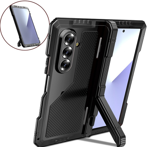 Armoured aluminium case with stand and stylus holder for Samsung Galaxy Z Fold7 5G