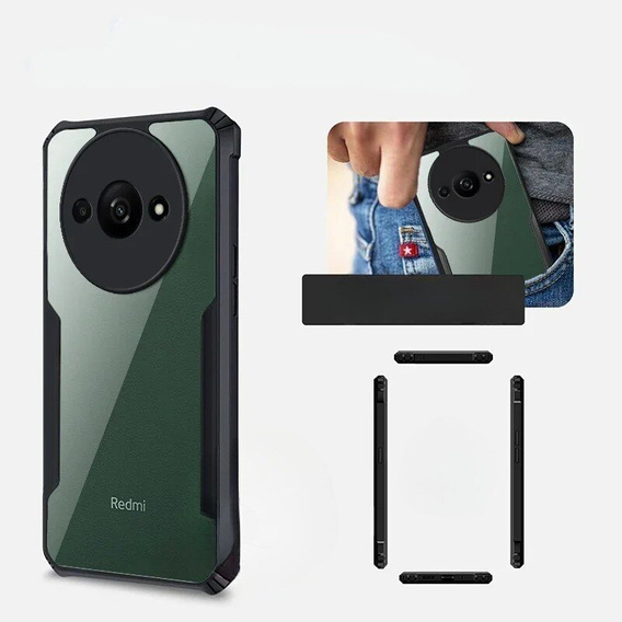 Case for Xiaomi Redmi A3, AntiDrop Hybrid, black