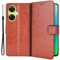 Flip case for OnePlus Nord CE 3 Lite 5G, Crazy Horse Wallet, brown
