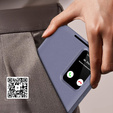 Flip case for Samsung Galaxy S24 FE, Smart View Wallet, lavender