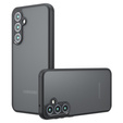 Case for Samsung Galaxy A55 5G, Fusion Hybrid, with camera protection, transparent / black