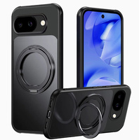 Case for Google Pixel 10a, for MagSafe, with stand, black