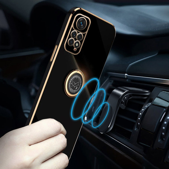 Case for Xiaomi Redmi Note 11 Pro 4G/5G, Electro Ring, black