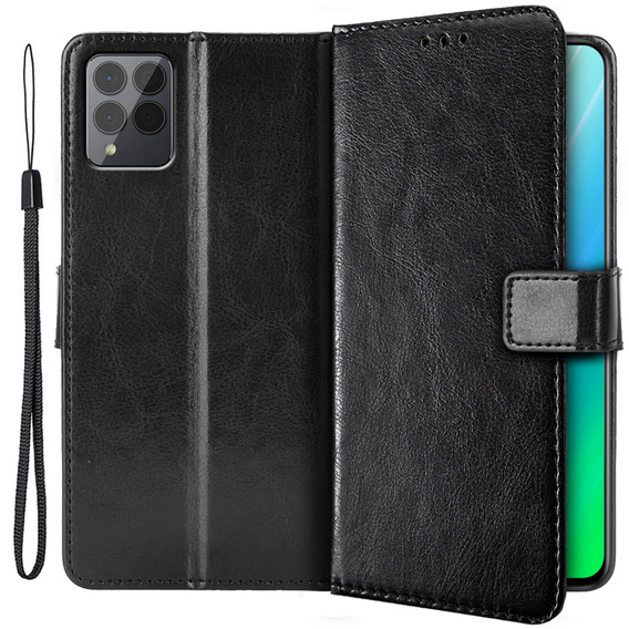 Flip case for T Phone Pro 5G, Crazy Horse Wallet, black