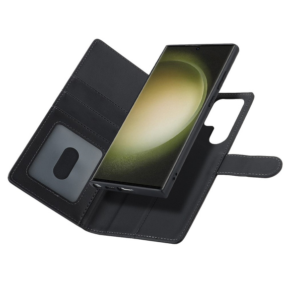 Flap case for Samsung Galaxy S23 Ultra, Wallet, for MagSafe, black