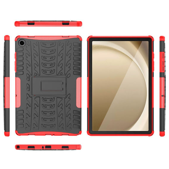 Case for Samsung Galaxy Tab A9+, Tire Armor, red