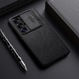 NILLKIN flip case for Samsung Galaxy S25 Ultra, CamShield Qin Pro, leather, black