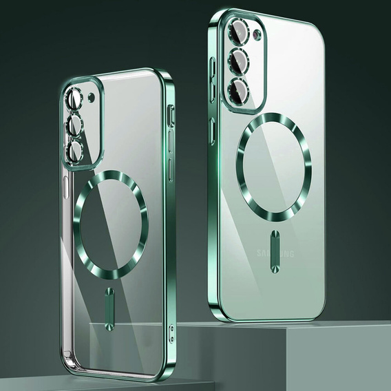 Case for Samsung Galaxy S23, Electro MagSafe, green + Screen Glass