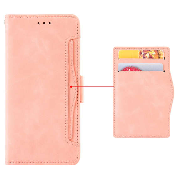 Flip case for Infinix Note 30 VIP, Card Slot, pink