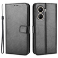 Flip case for Huawei Nova 10 SE, Crazy Horse Wallet, black