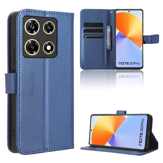 Flip case for Infinix Note 30 Pro 4G, Wallet Smart Magnet, blue