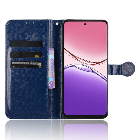 Flip case for Oppo A5 Pro 5G, Wallet Rhombus, blue