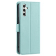Flip case for Samsung Galaxy S25, Rhombus Crossbody Leather, green