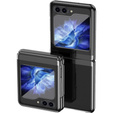 Case for Samsung Galaxy Z Flip7 FE / Z Flip6, PC Case, transparent / black