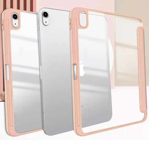 Case for iPad 10.9 2022 10 Gen, Smartcase Hybrid, with stylus space, pink