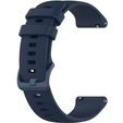 Silicone strap for 18mm do Garmin Vivomove 3S / Vivoactive 4S, Dark Blue