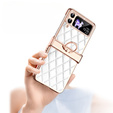 Case for Samsung Galaxy Z Flip 4 5G, Rhombus Grid