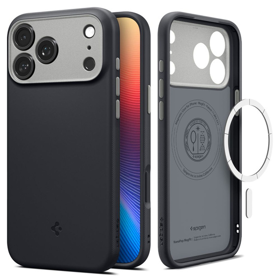 Spigen Case for iPhone 17 Pro, Nano Pop Mag MagSafe, Black Sesame