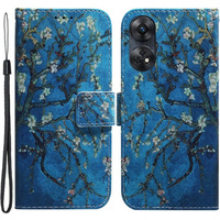 Flip case for Oppo Reno8 T 4G, Wallet, sakura, blue