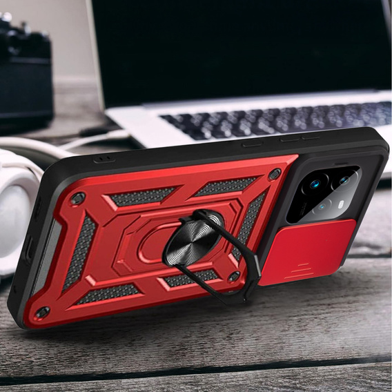 Case for Realme GT 7 Pro, CamShield Slide, red