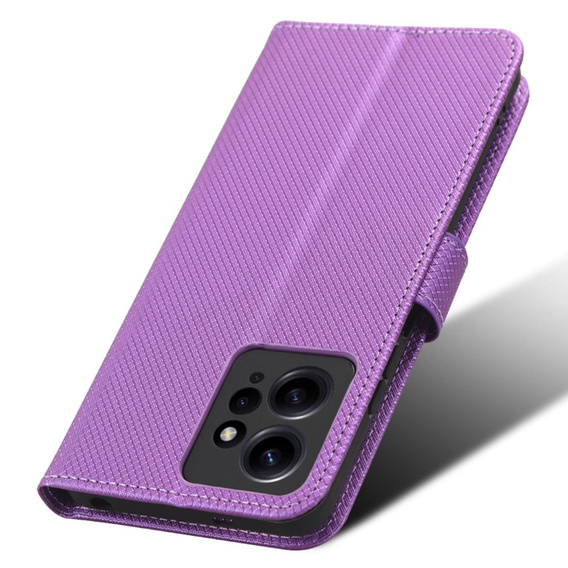 Flip case for Xiaomi Redmi Note 12 4G, Wallet Smart Magnet, purple