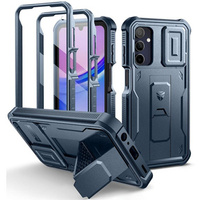 Armored case for Samsung Galaxy A15, Dexnor Full Body (Two Frames), blue