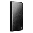 QIALINO Genuine Cow Leather flip case for iPhone 17 Pro, black