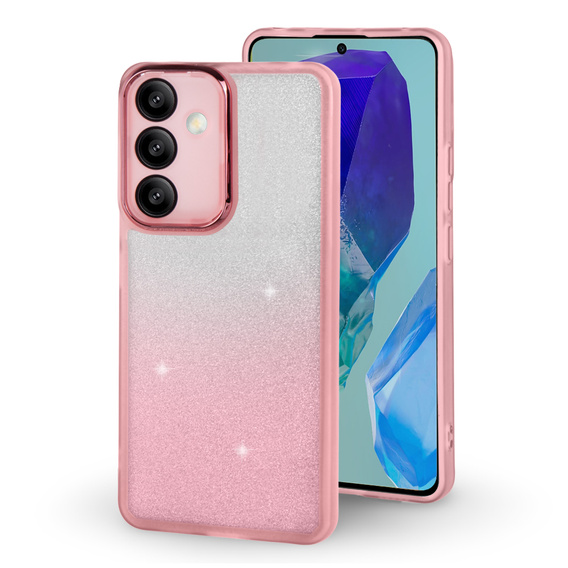 Case for Samsung Galaxy M55 5G, Glittery Powder, pink