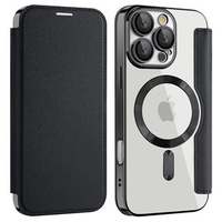Flip case for iPhone 16 Pro, RFID Wallet MagSafe CamShield, black