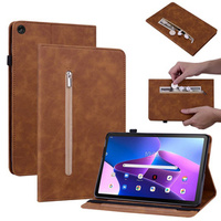 Case for Lenovo Tab M10 10.1 Gen 3, Wallet Pen Slot, brown